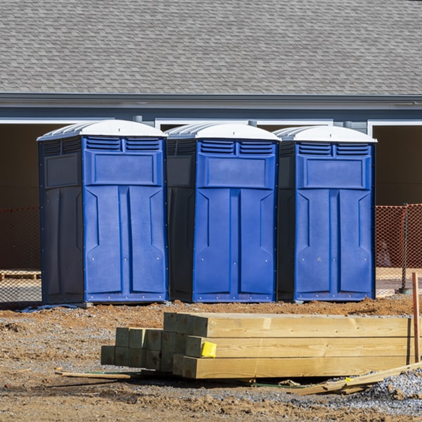how can i report damages or issues with the portable restrooms during my rental period in Pukwana